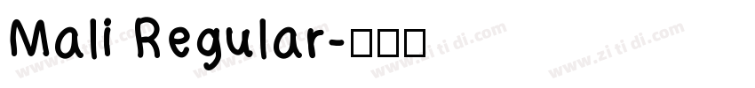 Mali Regular字体转换